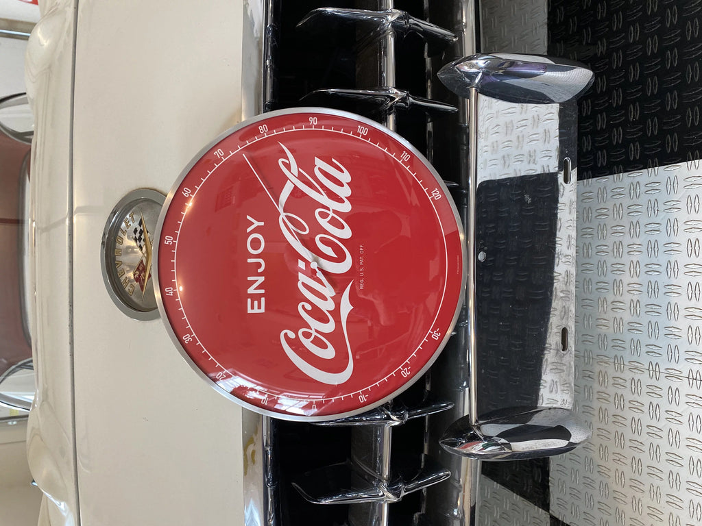 Coke Cola Vintage style Round Thermometer 12" INCH NEW GLASS FACE