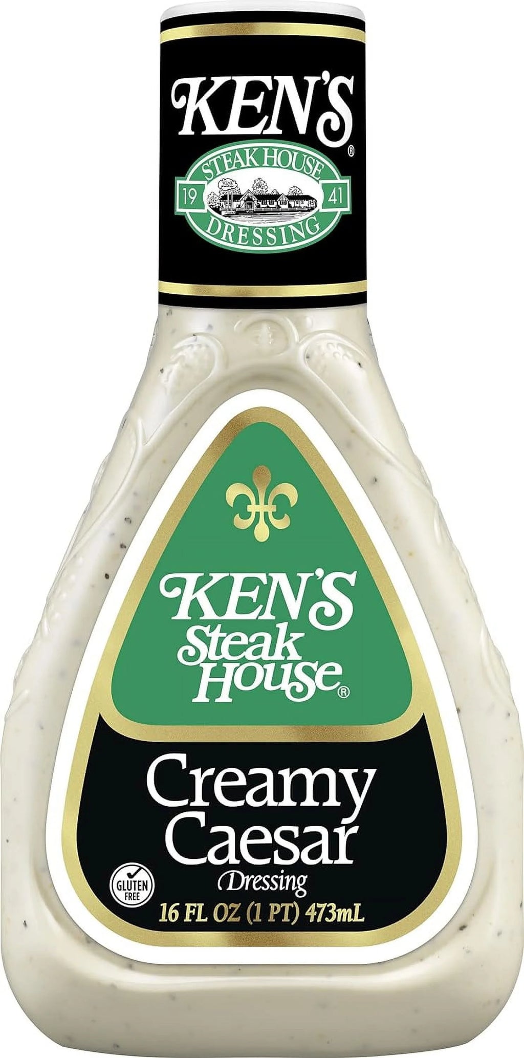 Steakhouse Dressing, Creamy Caesar Dressing, Gluten Dressing For Salads Or Spreads, 16 FL OZ Bottle (Pack Of 2 Bottles)