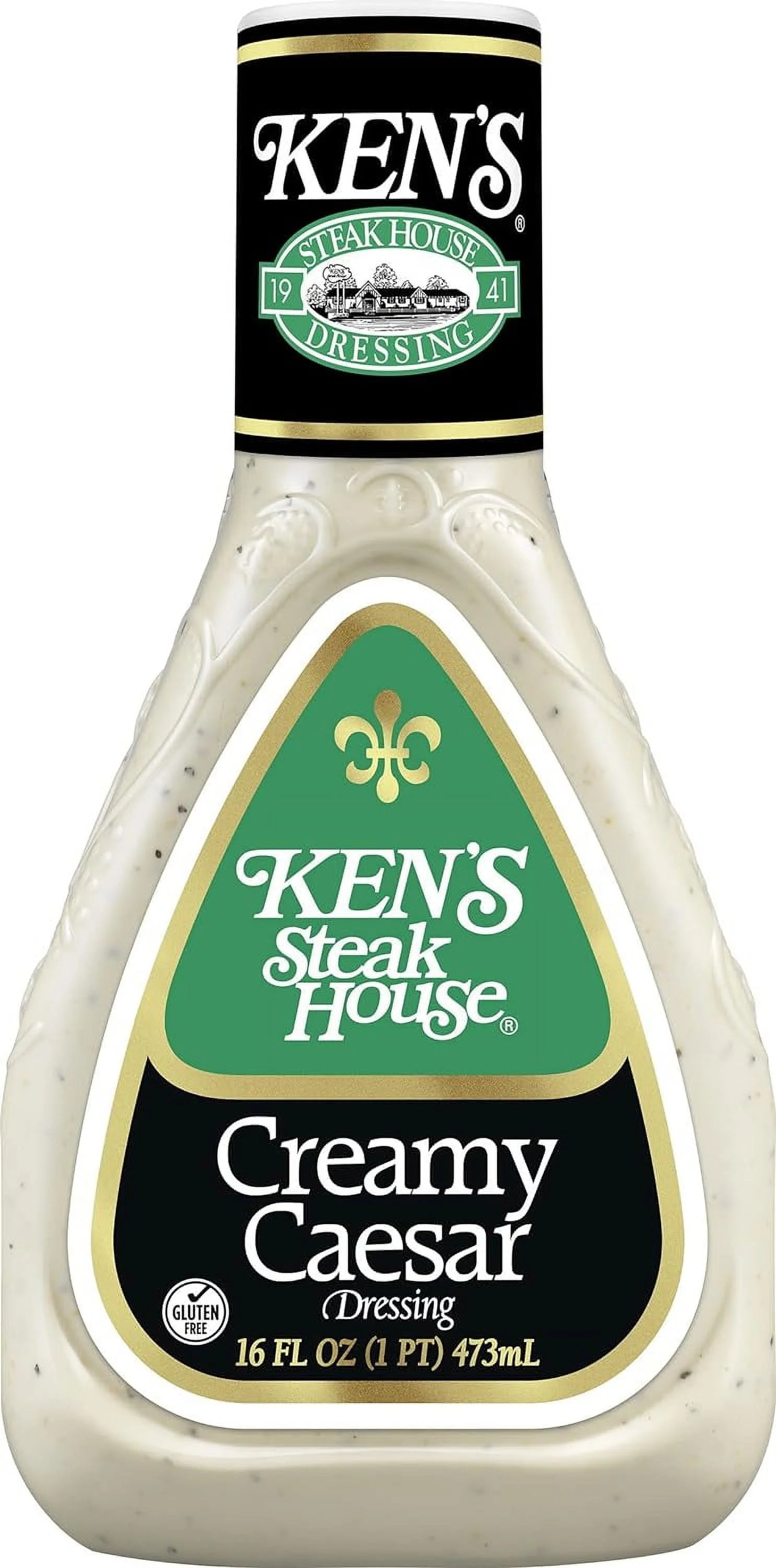 Steakhouse Dressing, Creamy Caesar Dressing, Gluten Dressing For Salads Or Spreads, 16 FL OZ Bottle (Pack Of 2 Bottles)