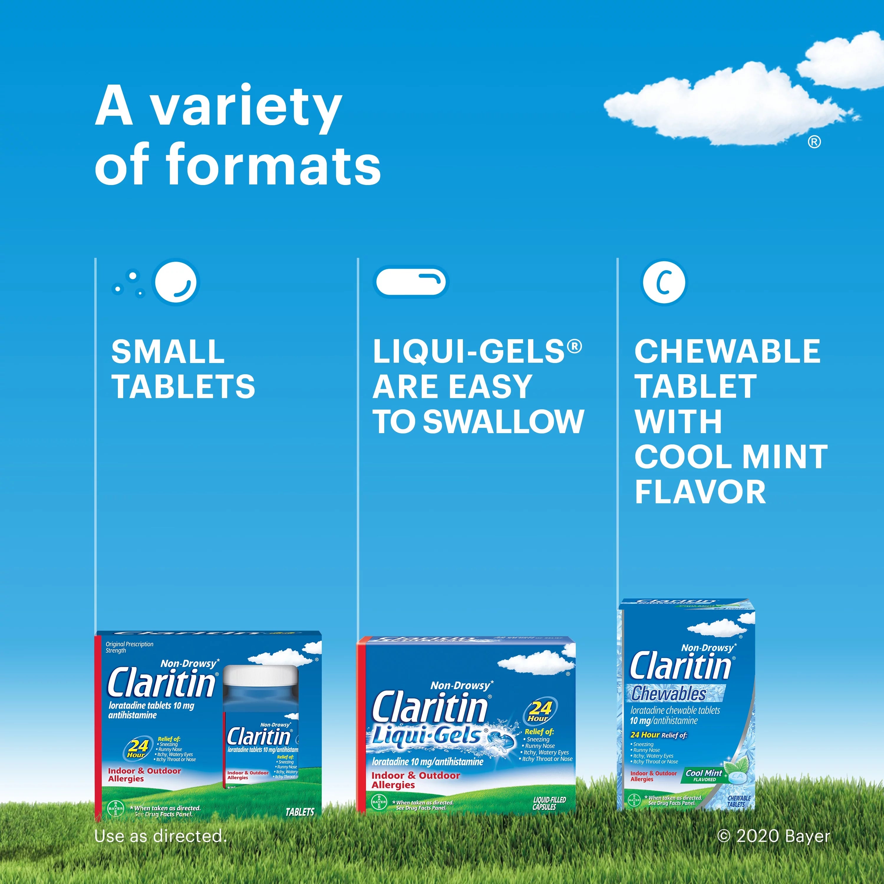Claritin Juniors RediTabs, 24 Hour Non-Drowsy Allergy Medicine, 10 mg, 10 Ct