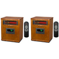 Lifesmart 1500W Electric Infrared Quartz Indoor Space Heater, (2 Pack)