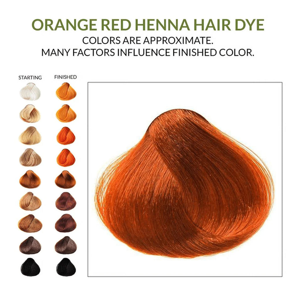 2 Packs of Orange Red Henna For Hair 100 Grams - The Henna Guys