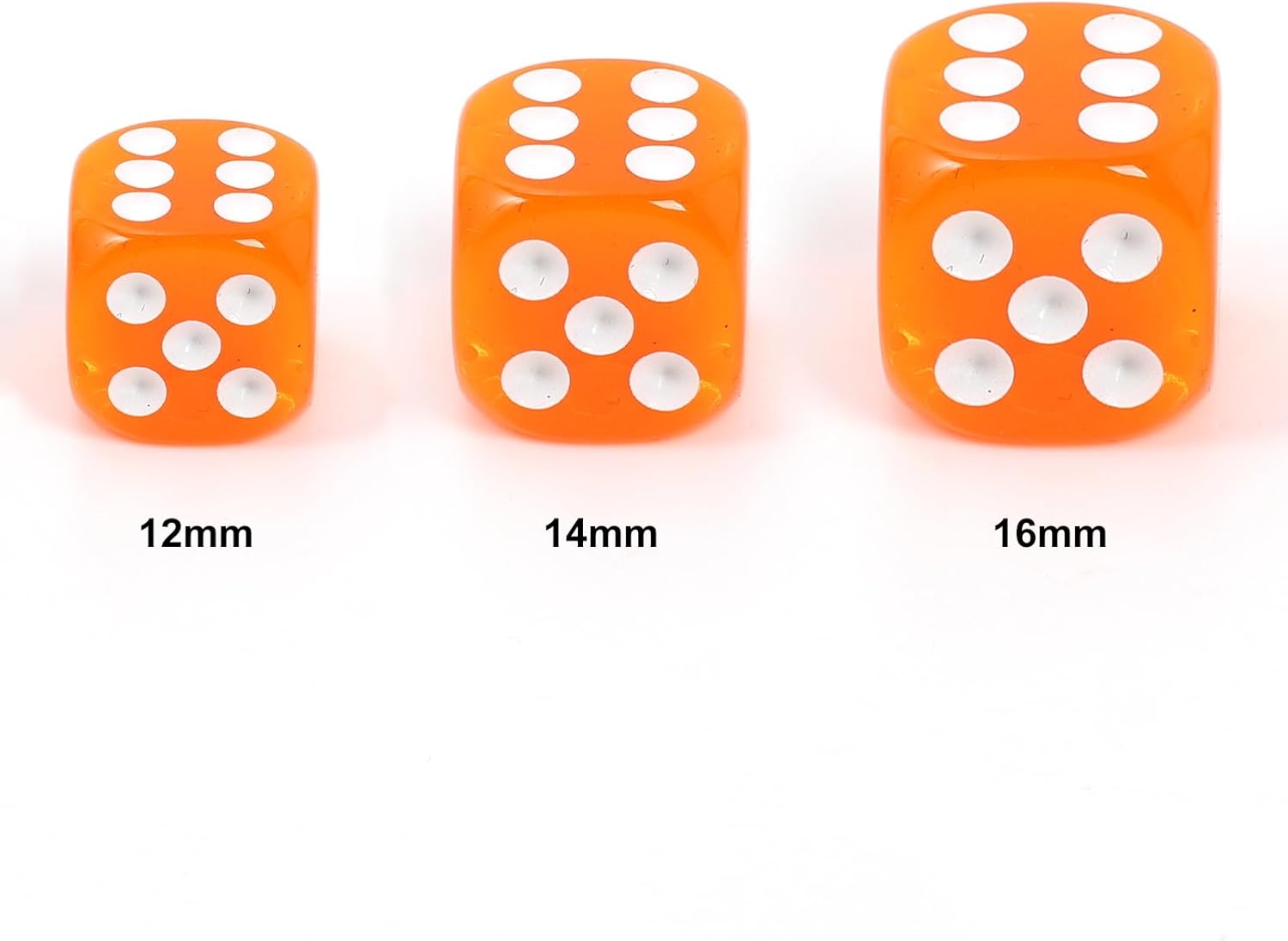100Pcs Colored Dice Set Standard 16mm Game Dice Bulk with a Black Drawstring Storage Bag, for Math Learning, Dice for Classroom