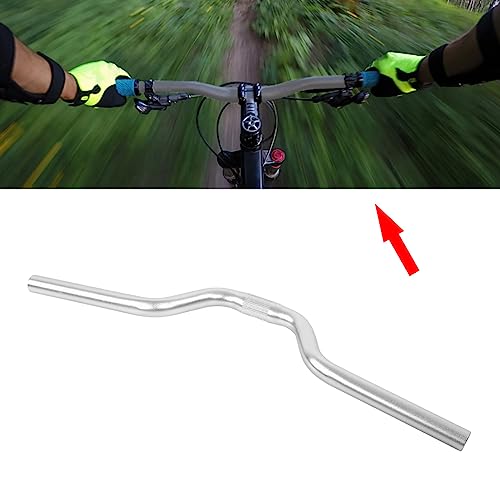 CHICIRIS Bike Riser Bar Bike Handlebars Mountain Bike, Aluminum Bike Fixed Gear Riser Bar Handlebar 25.4Mm*520Mm (Black)