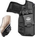 Sig P365 Holsters IWB Kydex Leather Holster Fit: Sig Sauer P365 / P365 SAS / P365 X Pistol Case - Inside Waistband Concealed Carry - P365 Accessories- Cover Mag-Button - No Scratch, No Dropping