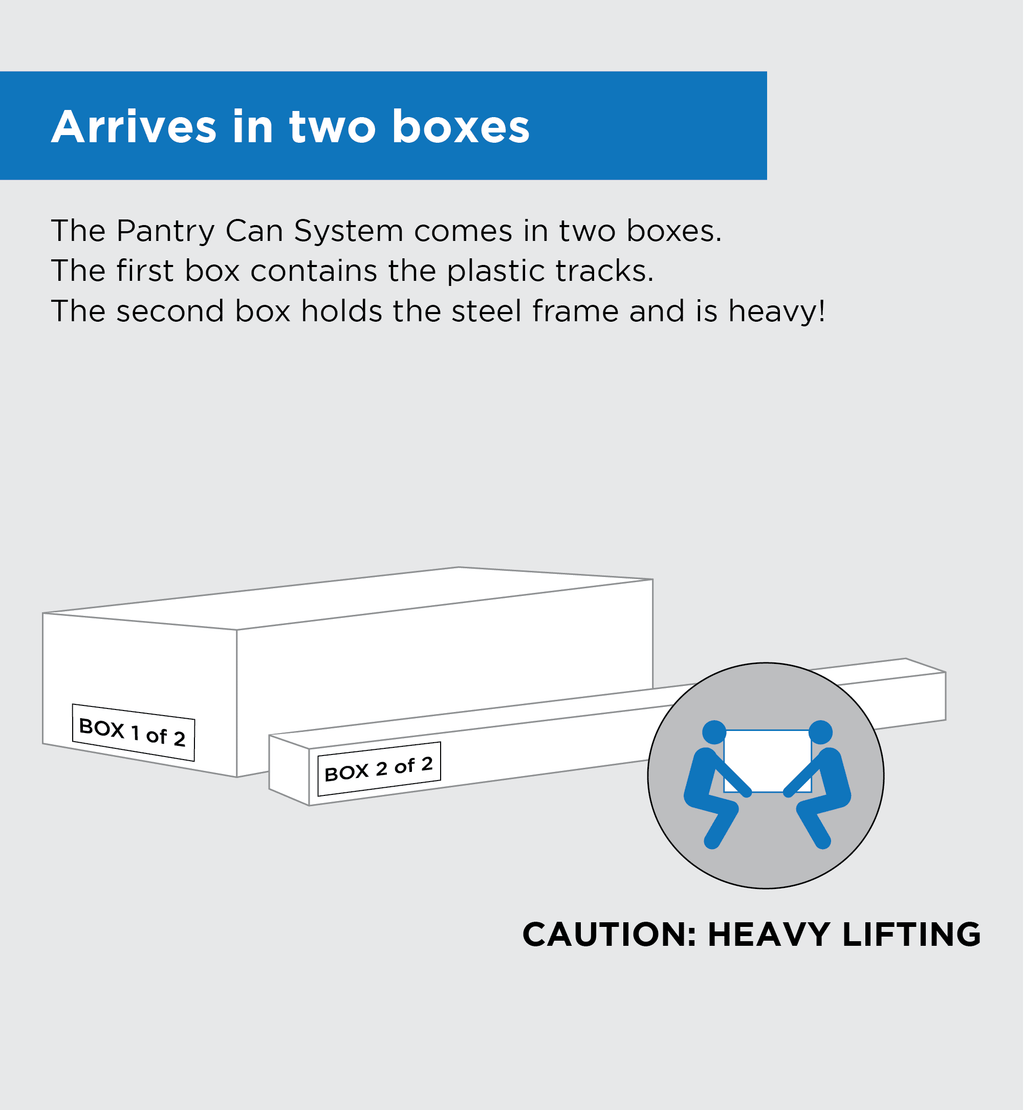 Shelf Reliance Pantry Organizer, Pantry Medium-Sized Can Food Storage Rotation System