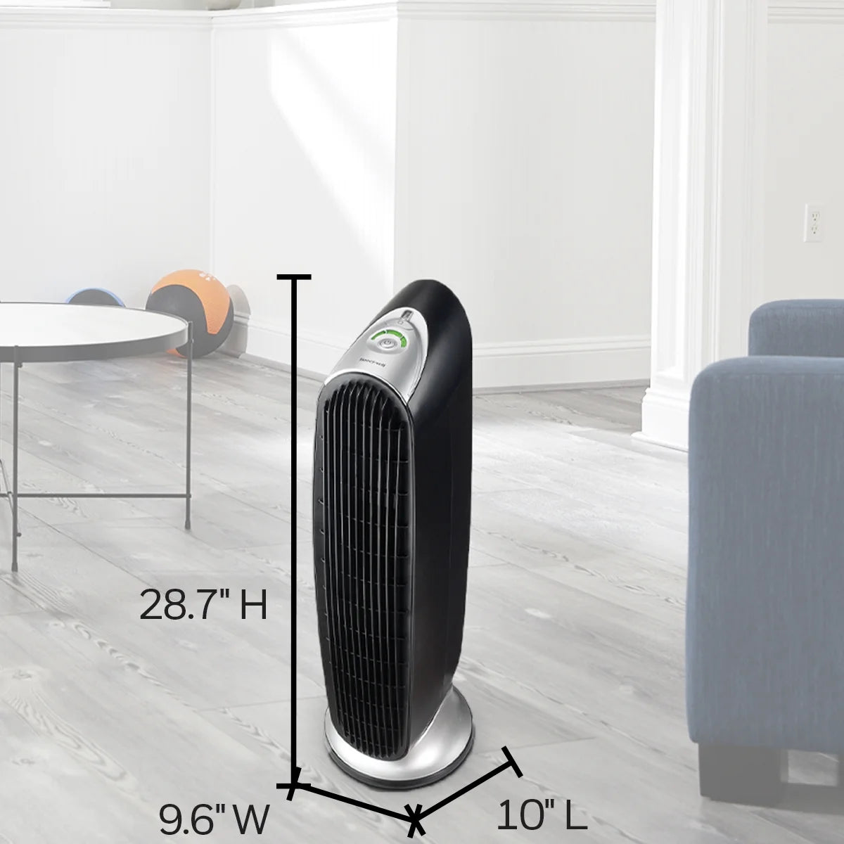 Honeywell QuietClean® Air Purifier, Medium- Large Rooms (170 sq.ft), HFD120Q, Black