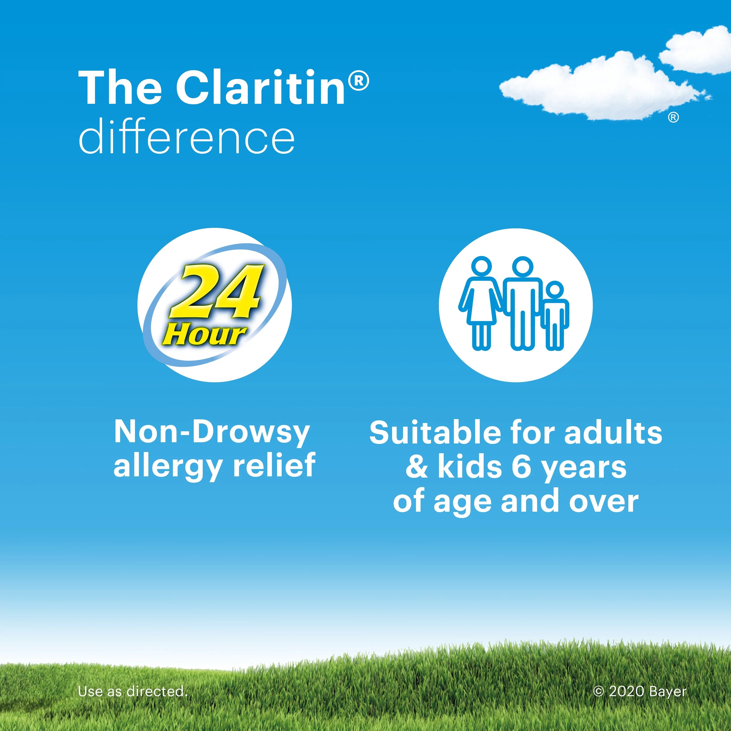 Claritin Juniors RediTabs, 24 Hour Non-Drowsy Allergy Medicine, 10 mg, 10 Ct