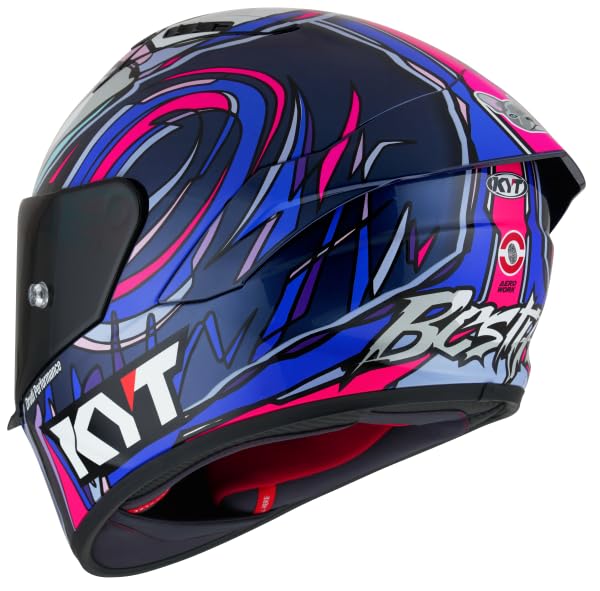 KYT NZ-Race Carbon Racing Helmet Clear Visor Full Face ECE 22.05 & DOT FMVSS 218 Approved Carbon Fiber Motorcycle Helmet