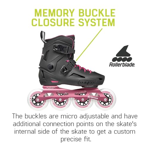 Rollerblade Lightning 90 Women's Urban Inline Skate, Black and Sangria