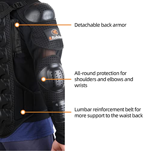 Kids Dirt Bike Gear for Kid Full Body Armor Protective Jacket for Motorcycle Chest Spine Protector Gear Spine Guard