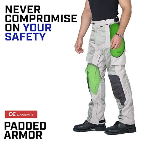 WICKED STOCK Mesh Motorcycle Pants-Motorcycle Pants Mens-Motorcycle Pants with Armor-CE LEVEL2-Motorcycle Riding Pants