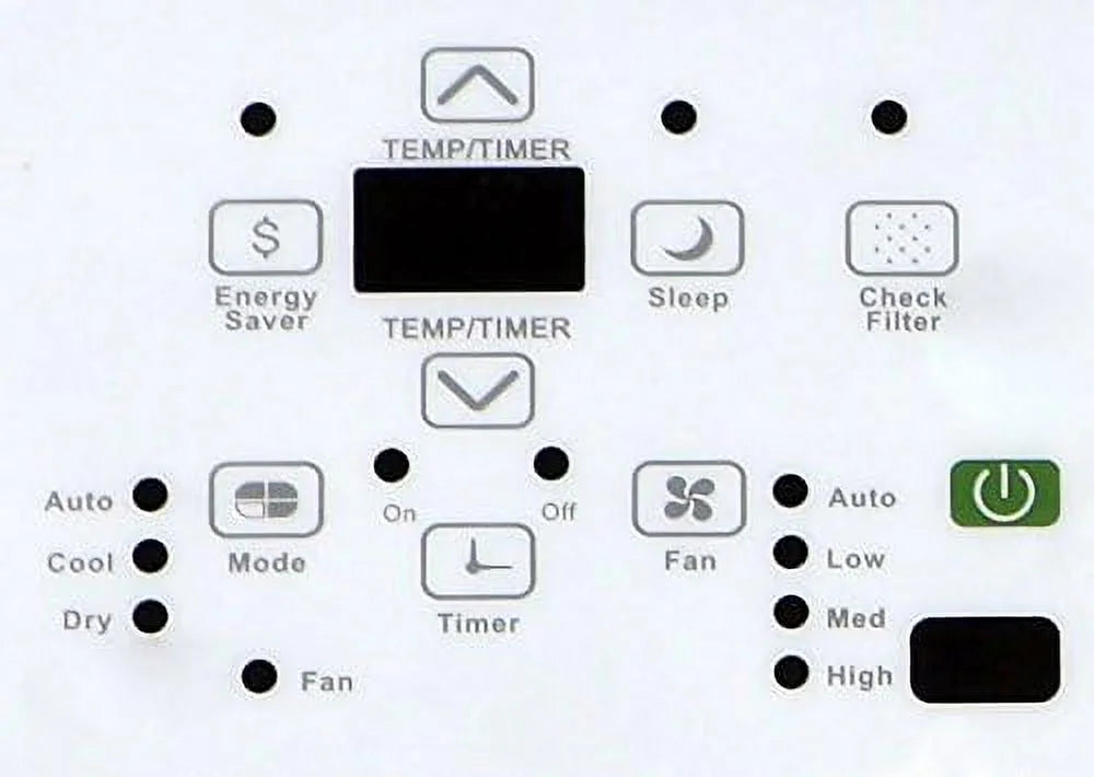 115V Electronic Through The Wall Air Conditioner, 5-15P/110