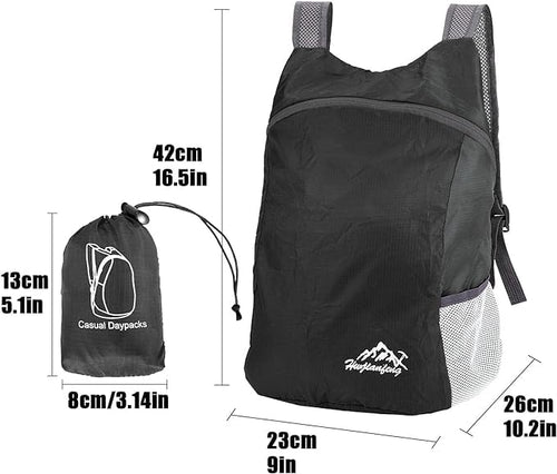 20L Ultra Lightweight Foldable Backpack Small Hiking Rucksack Ultralight Water Resistant Travel Packable Daypack,Men Women