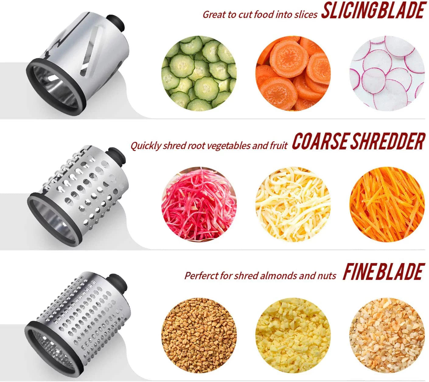 InnoMoon Meat Grinder & Slicer Shredder Attachments for KitchenAid Stand Mixers