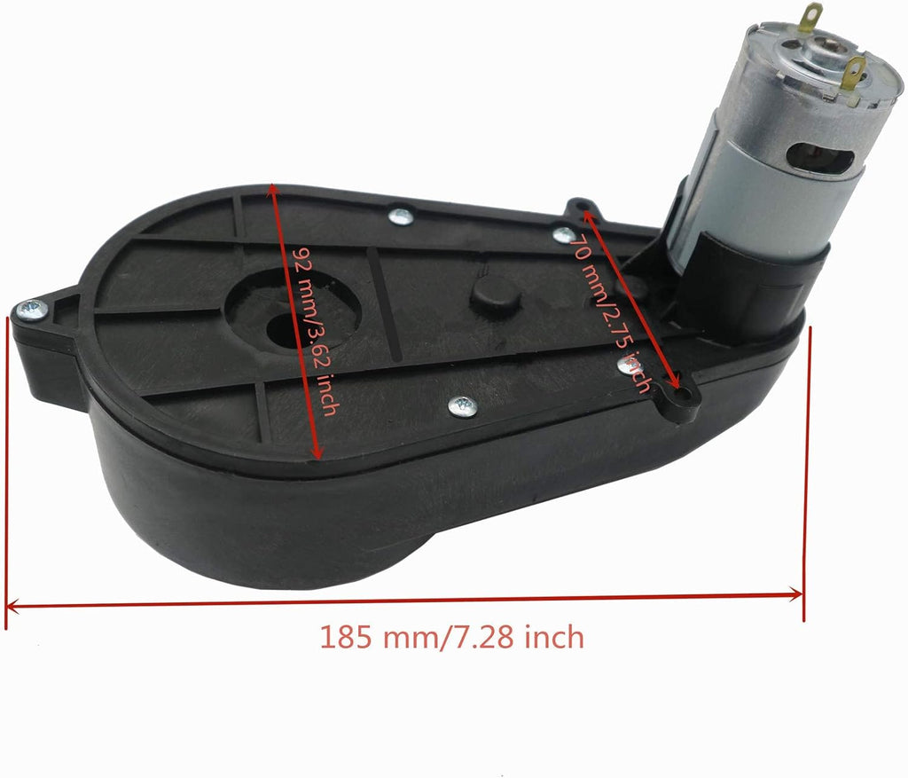 Kids Ride On Car 12V DIY Modified Harness Complete Set of Remote Control Circuit Borad Wires Switch Gearbox with Motors, Children Electric Ride On Car Accessories