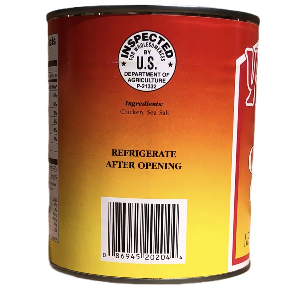 Yoders Fully Cooked Canned Chicken Chunks Emergency Survival Preparedness Food for Camping Hiking and Backpacking with 14 Servings/28oz/Can- 1 Can