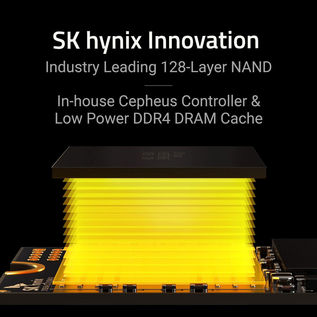 SK hynix Gold P31 1TB PCIe NVMe Gen3 M.2 2280 Internal SSD | Up to 3500MB/S | Compact M.2 SSD Form Factor SK hynix SSD | Internal Solid State Drive with 128-Layer NAND Flash