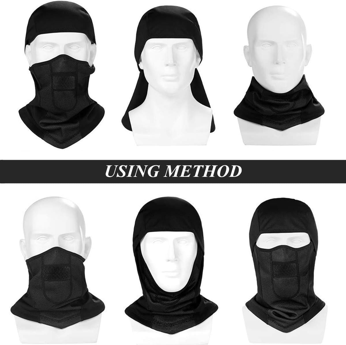 Balaclava Ski Mask Winter Face Mask for Men Women Cold Weather Windproof Waterproof Thermal Fleece Hats