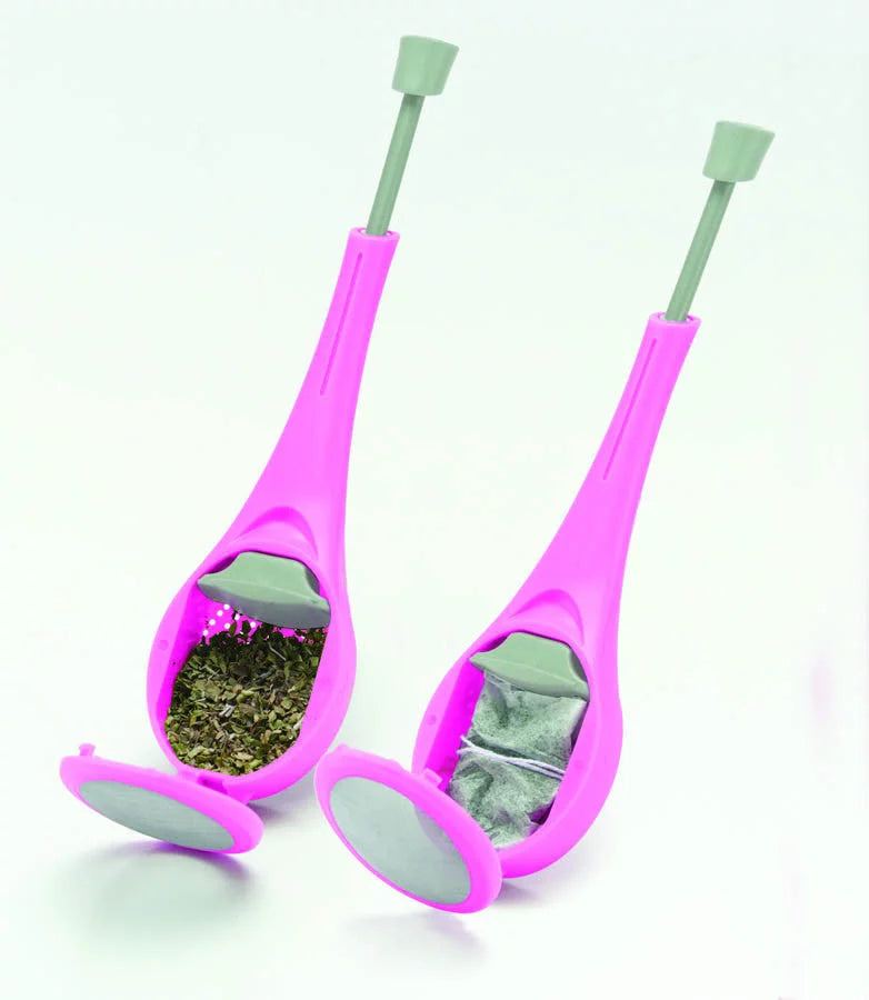 Jokari Loose Leaf Tea Infuser with Squeeze Pump also Usable with Tea Bags 4 Pk