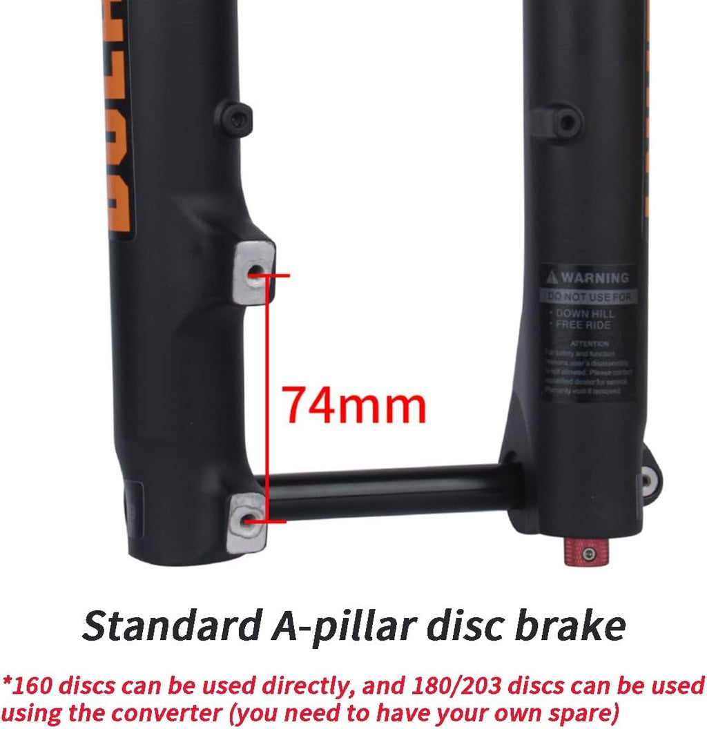 Bikes Front Fork 27.5 29 Inch Downhill Mountain Bikes Suspension Fork Rebound Adjust Double Shoulder Front Fork Thru Axle 15x110mm Boost