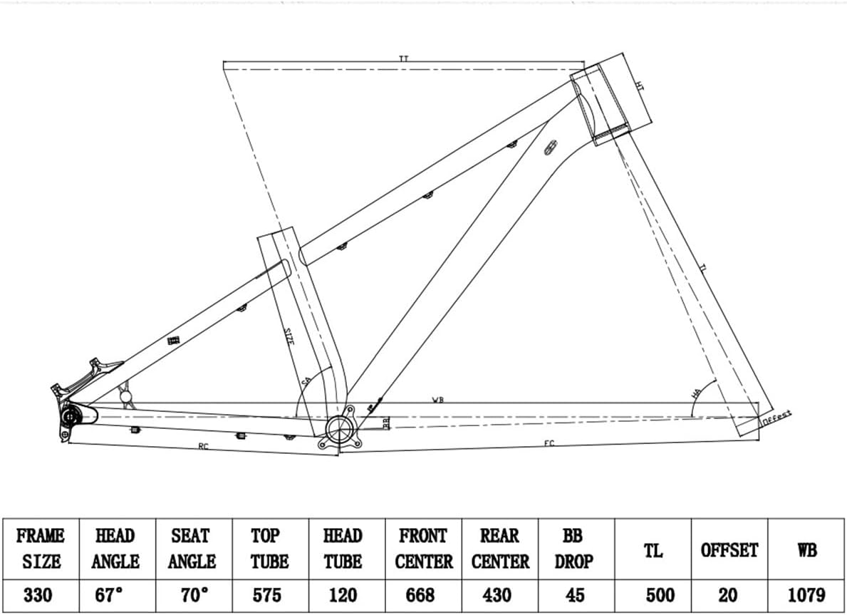 Bikes Frame 26er/27.5er Hardtail Mountain Bikes Frame Thru Axle 12 * 142mm Aluminum Alloy Rigid Frame Internal Routing