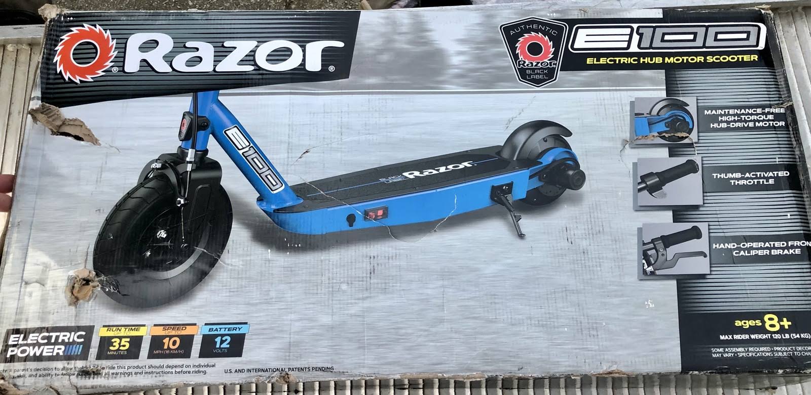 Razor Black Label E100 Electric Scooter for Kids