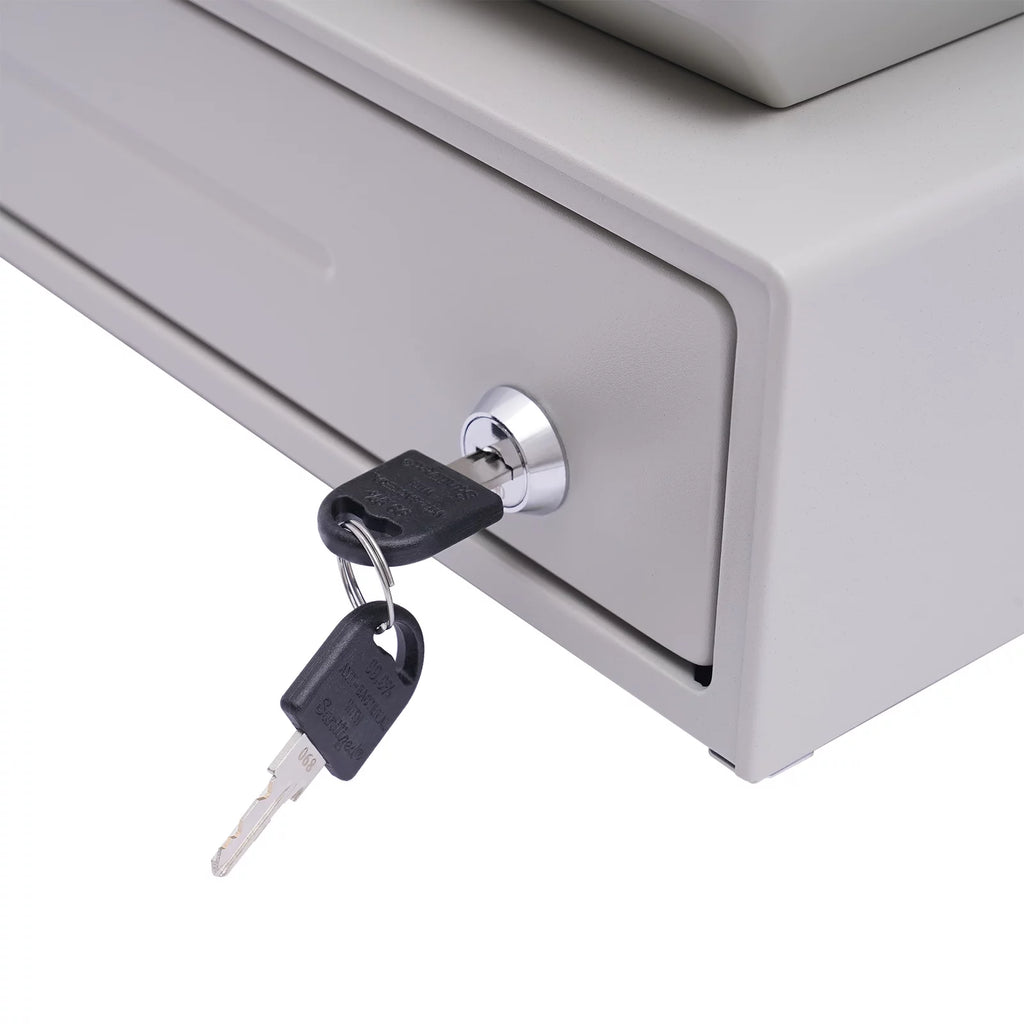 Miumaeov Multifunctional Electronic Cash Register, 48 Keys Cash Management System with Thermal Printer LED Display for Retail, Restaurant, Shop, Supermarket