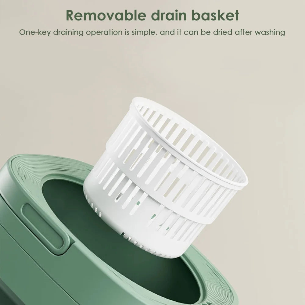 JahyShow Purple Portable Washing Machine - Foldable Design for Travel, RV, and Home