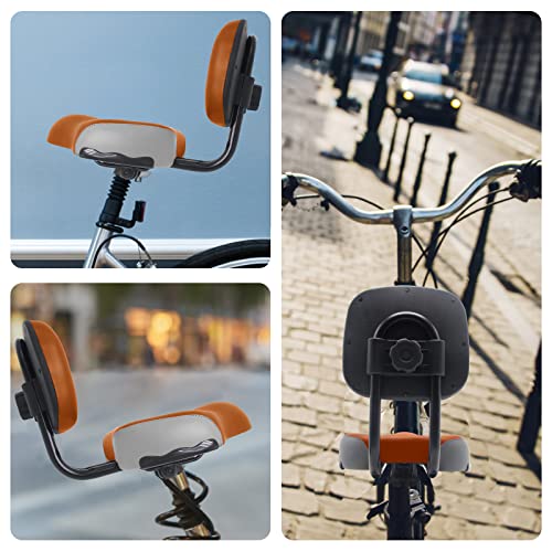 H&ZT Oversized Bike Saddle with Backrest, Universal Replacement Bicycle Saddle Comfortable Wider Compatible with Tricycle, Exercise and Road Bikes