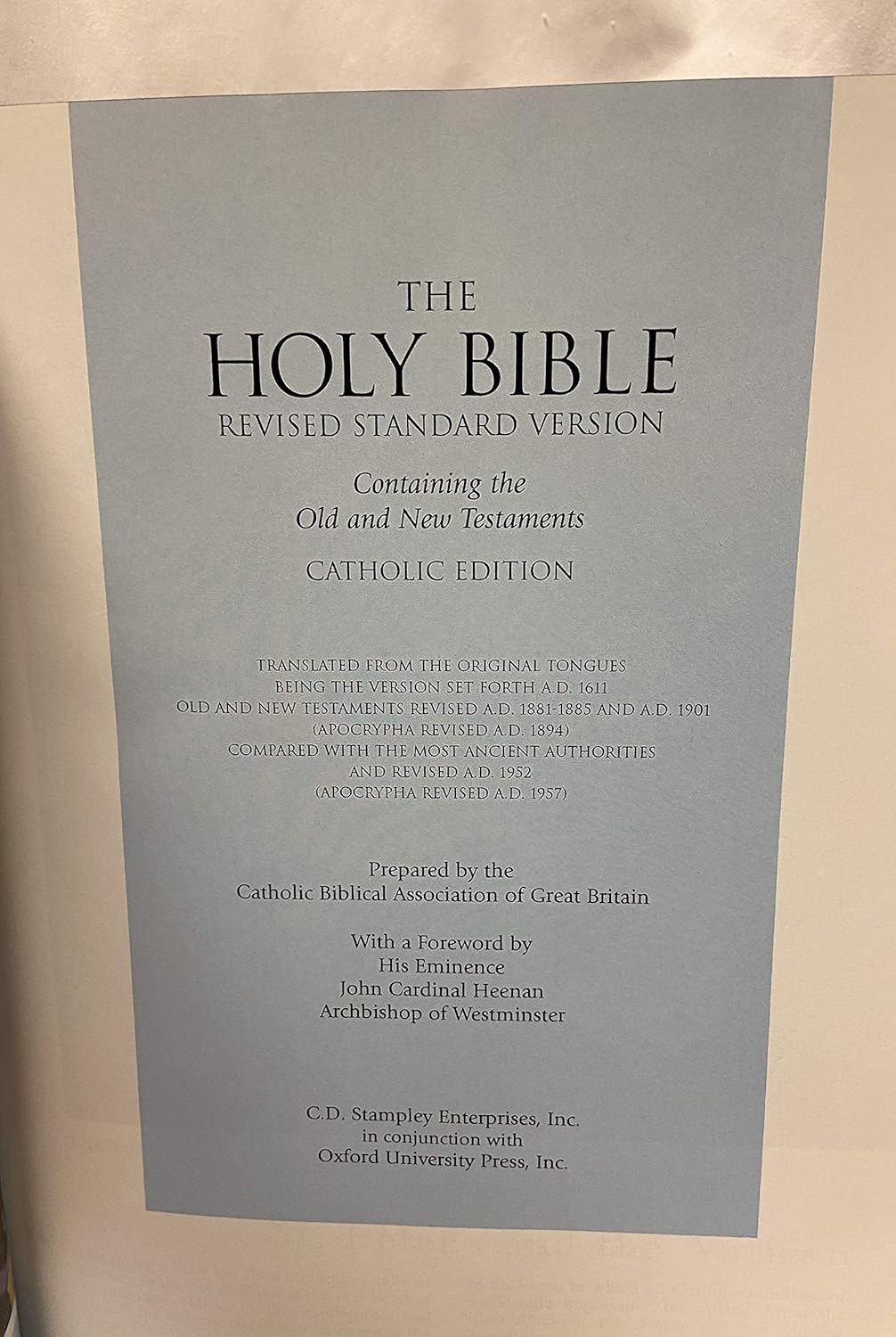 Catholic Family Bible Divine Mercy Edition