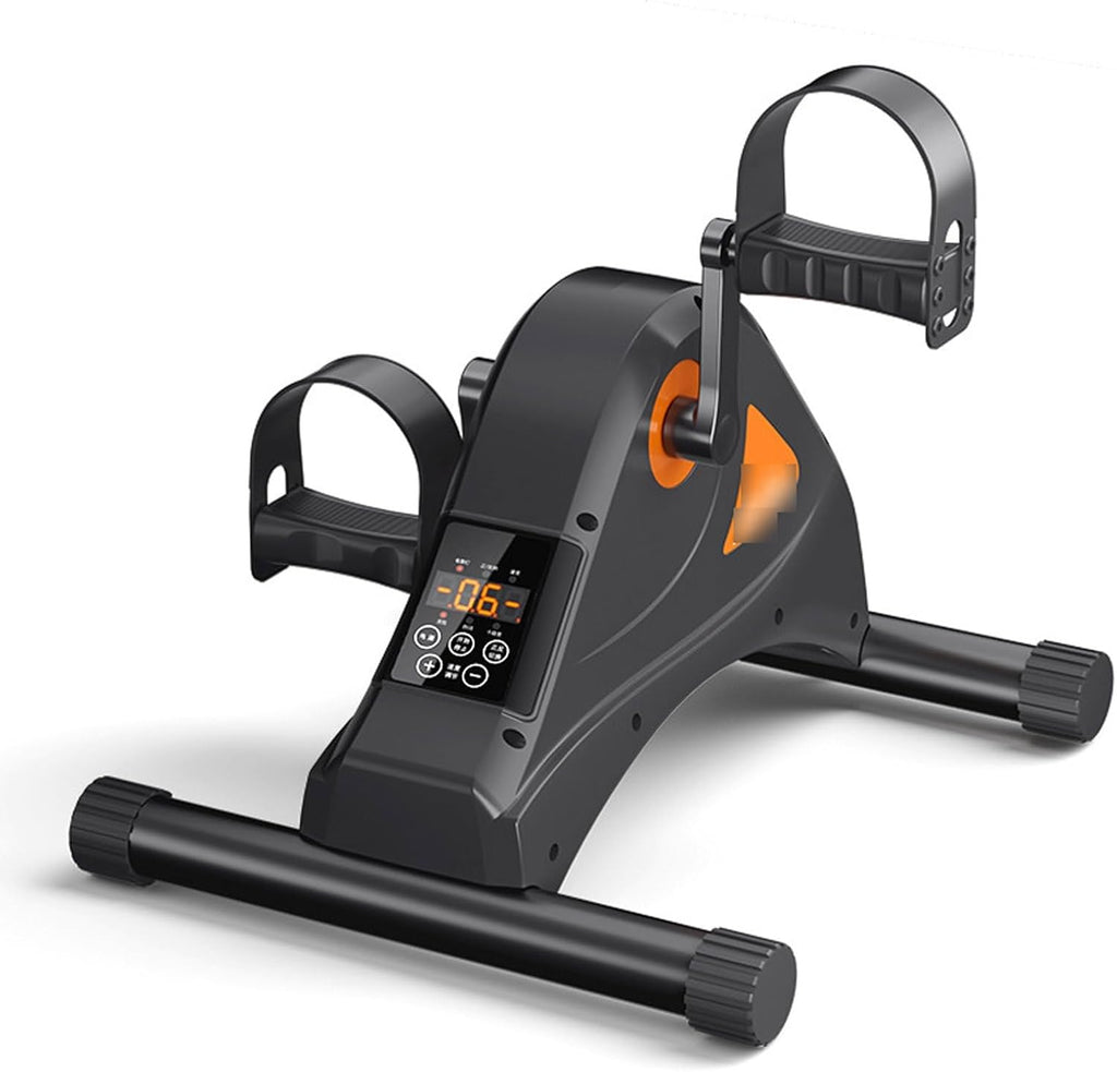 Exercise Bike Electric Rehabilitation Training Machine, Under Desk Bike Pedal Exerciser Mini Bike for Leg/Arm Workout Peddler with LCD Display for Home/Office Under Desk Bike Pedal Exerciser