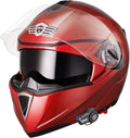 AHR Run-M Full Face Bluetooth Motorcycle Helmet Flip Up Modular Helmet Dual Visors DOT Approved, M-XL