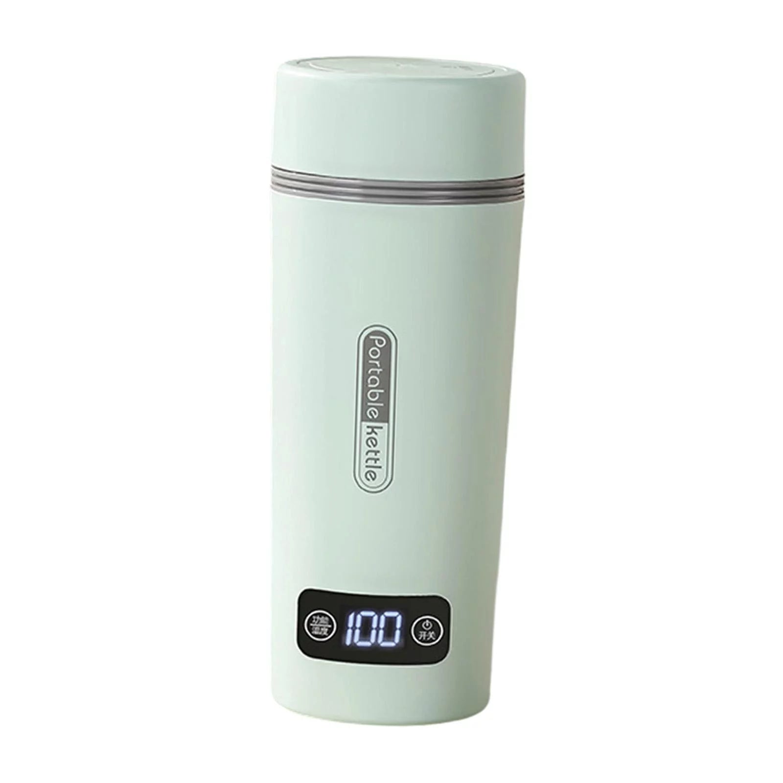 350ml Portable Kettle Electric Tea Kettle Insulated Smart Teapot Coffee Kettle Small Water Boiler for Parties Household Trips green