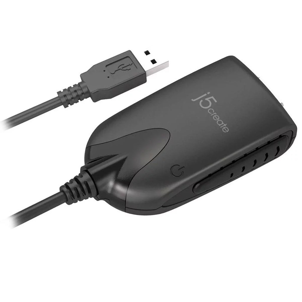 j5create - USB-A-to-VGA Adapter - Black/White