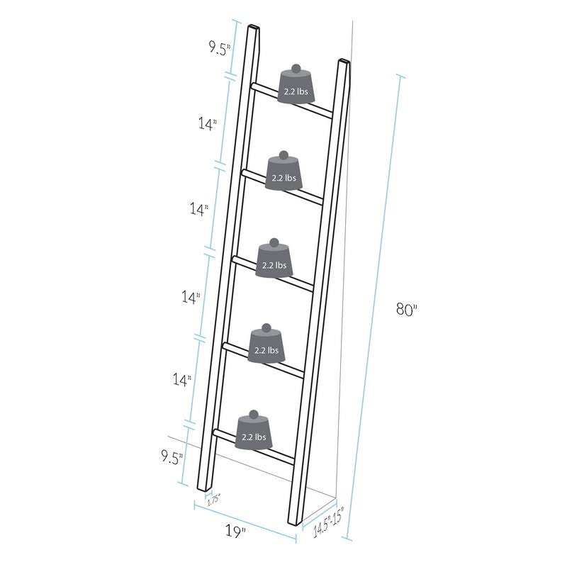 Decorative Ladder with Solid American Maple