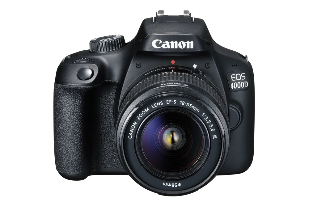 Canon EOS 4000D / Rebel T100 with EF-S 18-55mm III Lens - Pro Bundle Includes: Sandisk Ultra 32GB SD, LED Light Kit, 6PC Filter Kit, Tripod, Gadget Bag and More