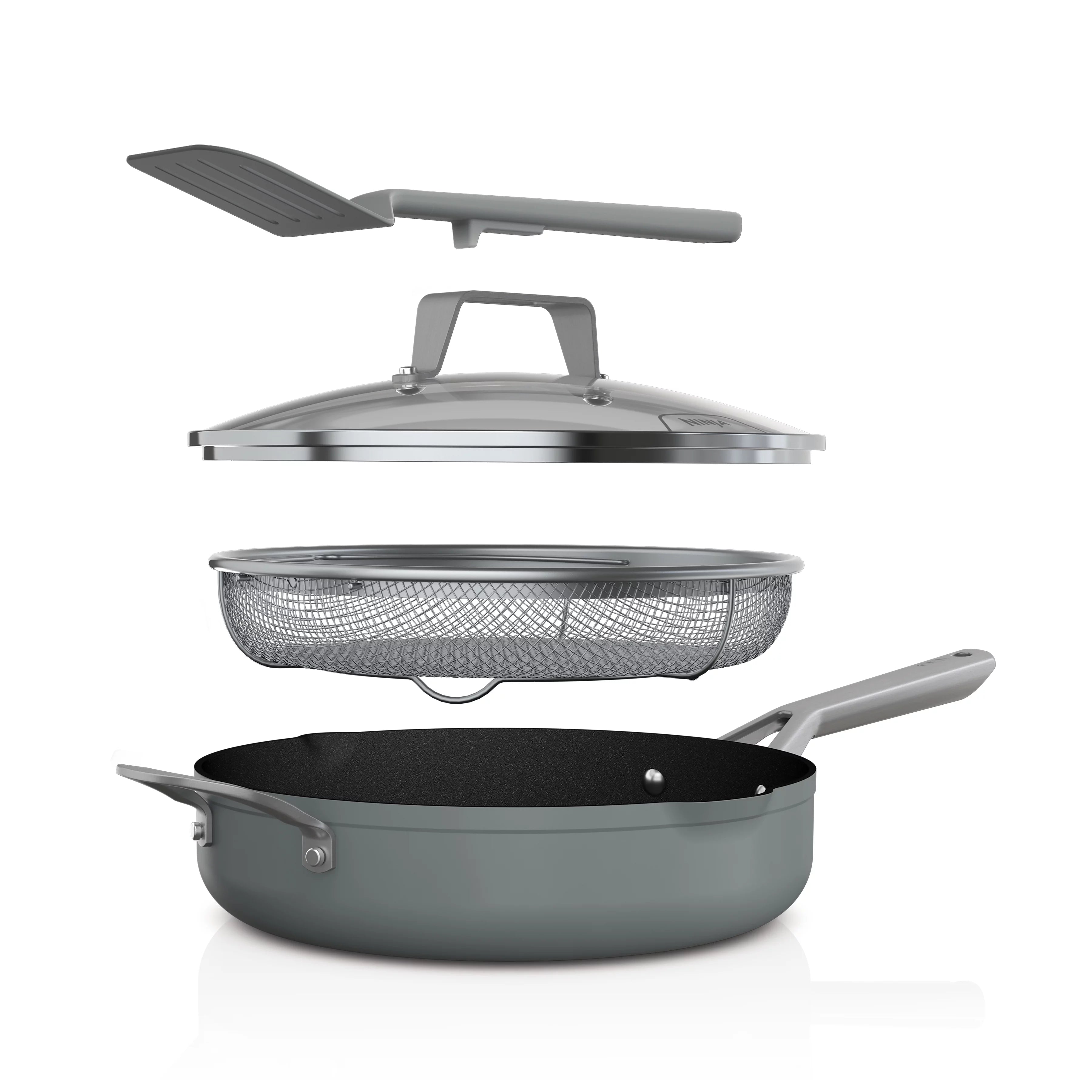 Ninja Foodi Never Stick Possible Pan, Sea Salt Grey CW100GY