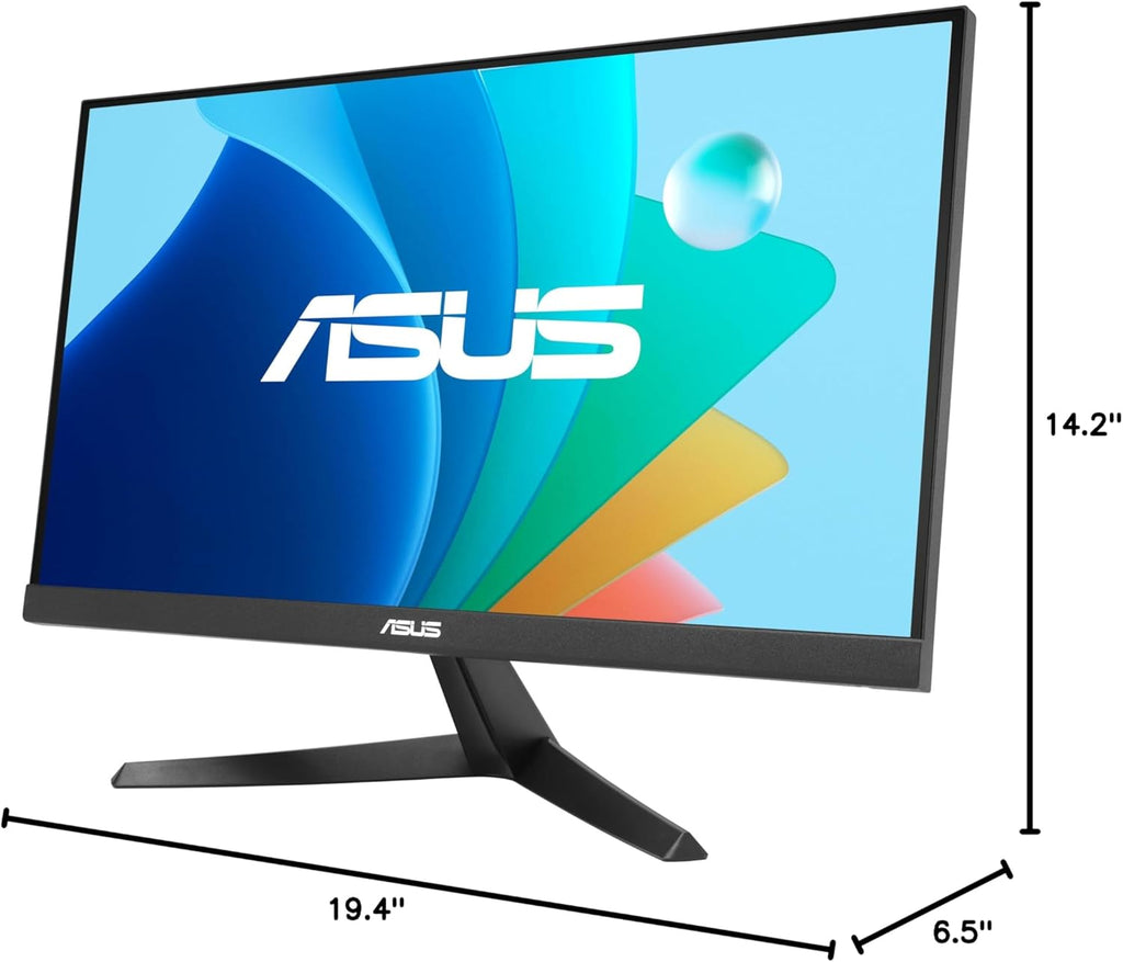 ASUS 22” (21.45" viewable) Eye Care Monitor (VY229HF) - Full HD, IPS, 100Hz, 1ms, SmoothMotion, Adaptive Sync, Eye Care Plus Technology, Blue Light Filter, Flicker Free, Tilt 3 yr Warranty