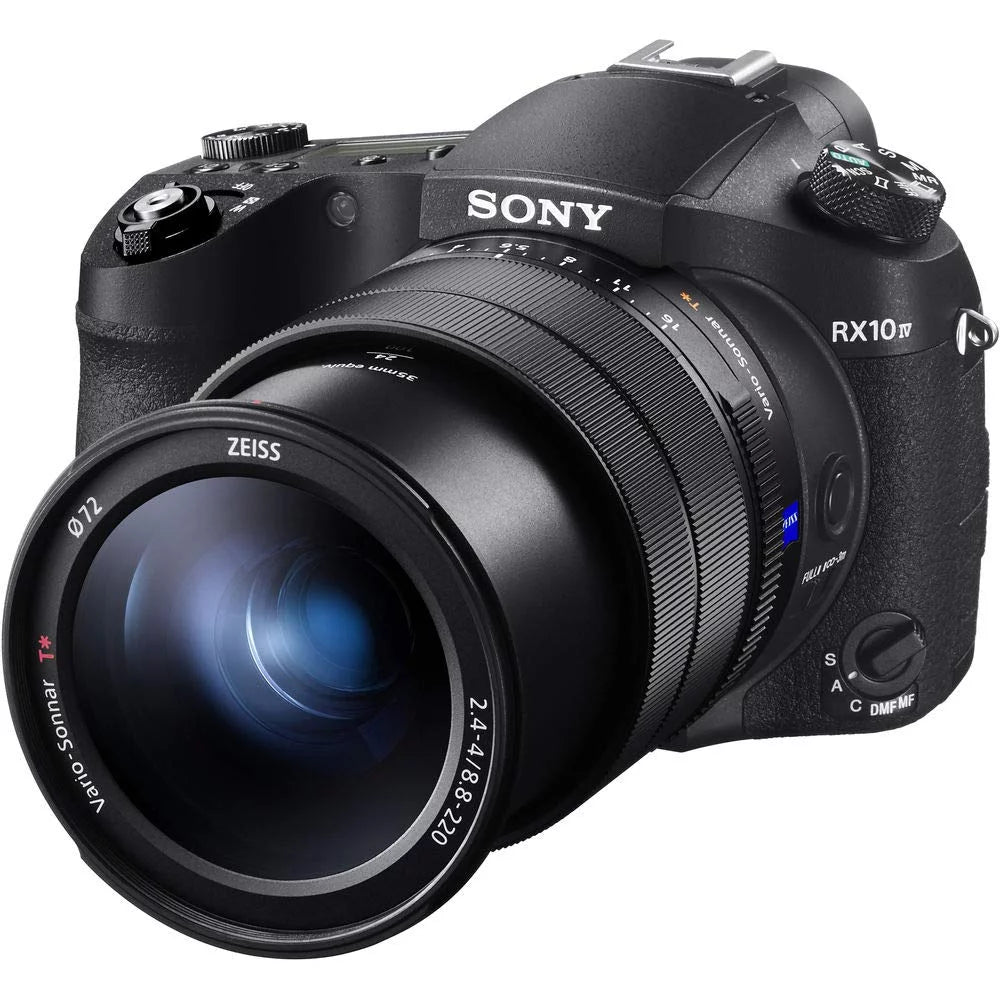 Sony Cyber-Shot DSC-RX10 IV Camera DSCRX10M4/B with Soft Bag, Tripod, Additional Battery, 64GB Memory Card, Card Reader,