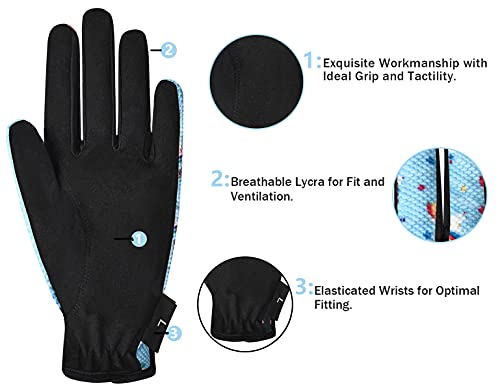 ChinFun Kids Horse Riding Gloves Equestrian Horseback Gloves for Youth Children Boys Girls Outdoor Biking Cycling Running