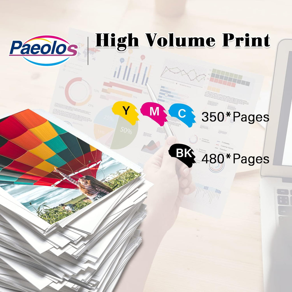 Remanufactured Ink Cartridges Replacements for HP 61 XL Work with Envy 4500 5530 OfficeJet 2620 4630 DeskJet 1000 1010 1050 1510 2050 2510 3000 3050 3510 Printer, 3 Packs by Paeolos Pack of 2