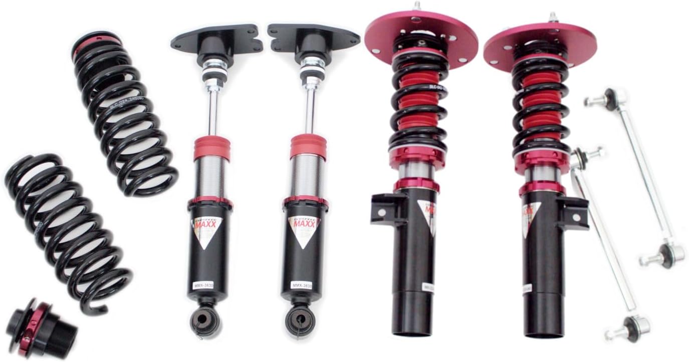 Godspeed MMX2320-AWD-B MAXX Coilovers Lowering Kit, Fully Adjustable, Ride Height, 40 Damping Settings, compatible with BMW 3-Series xDrive (F30/F31/F34) 2013-15 (3-Studs)
