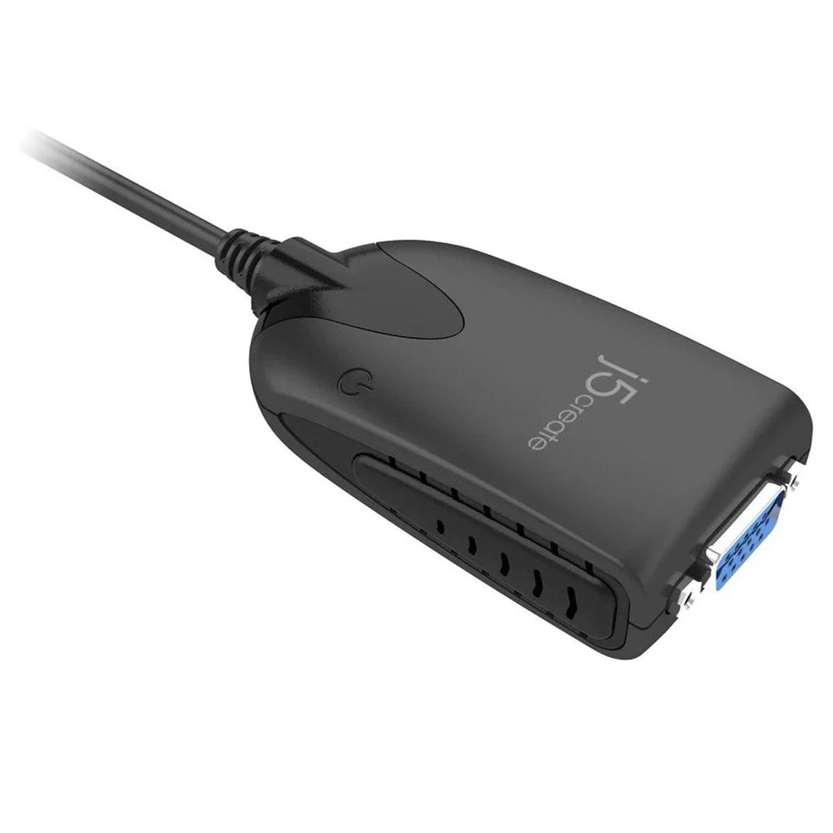 j5create - USB-A-to-VGA Adapter - Black/White