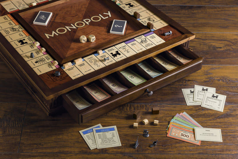 Men&s Heirloom Wood Monopoly Set | Orvis