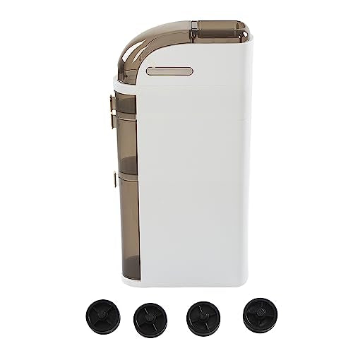 HURRISE Tall Slim Storage Tower, Narrow Storage Cabinets Easy to with Wheels for Home Bedroom Kitchen Bathroom Small Gaps (C)