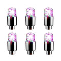 6 Pcs 2024 New Car Auto Flash Lights LED Car Bike Wheel Tire Tyre Valve Dust Cap Spoke Car Valve Stem Car Lights Hub Lamp Car Accessories