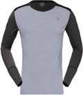 Norrona Men&s Wool Round Neck Baselayer - Small - Mid Grey