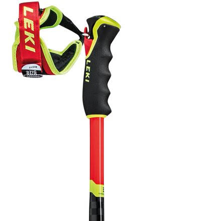 Leki WCR GS 3D Ski Poles Red/Yellow, 130cm
