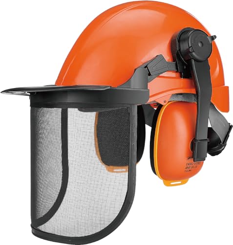 YARDMARIS Chainsaw Helmet, Forestry Safety Helmet System with Face and Hearing Protection, Protective Hat with Visor and Muff